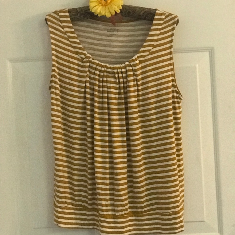 Striped Knit Blouson Shirt